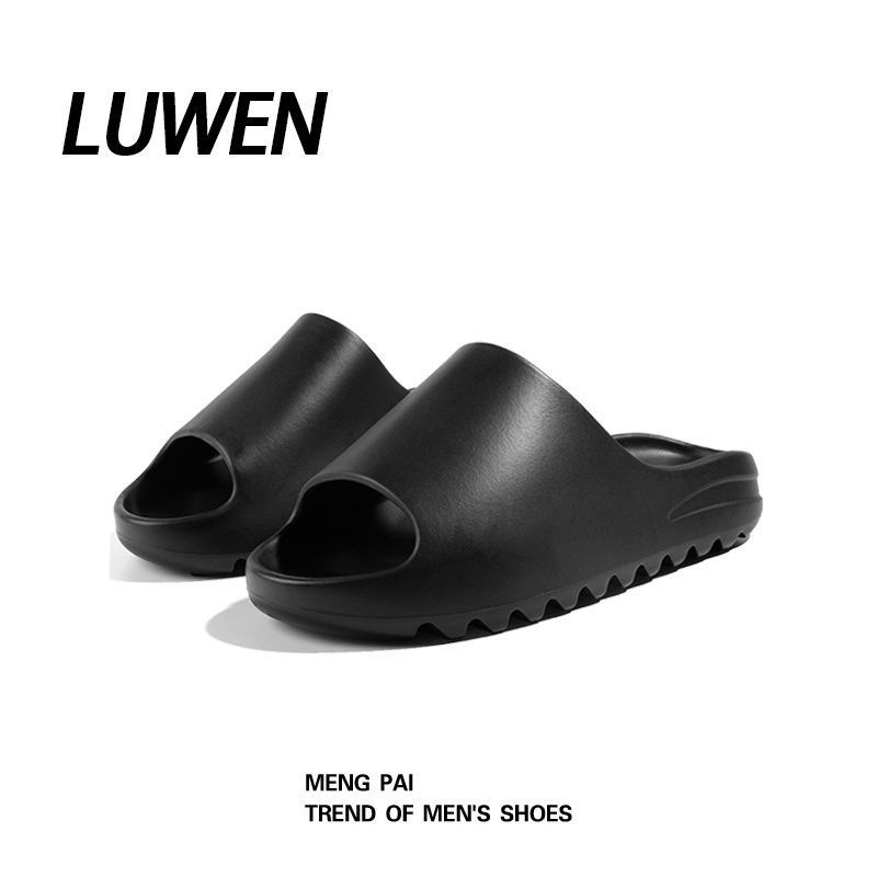 Zapatillas de moda de alta gama con sensación de pisar mierda Nueva pareja Chanclas del mismo estilo para hombres y mujeres Sandalias de playa de suela gruesa_voghion.com