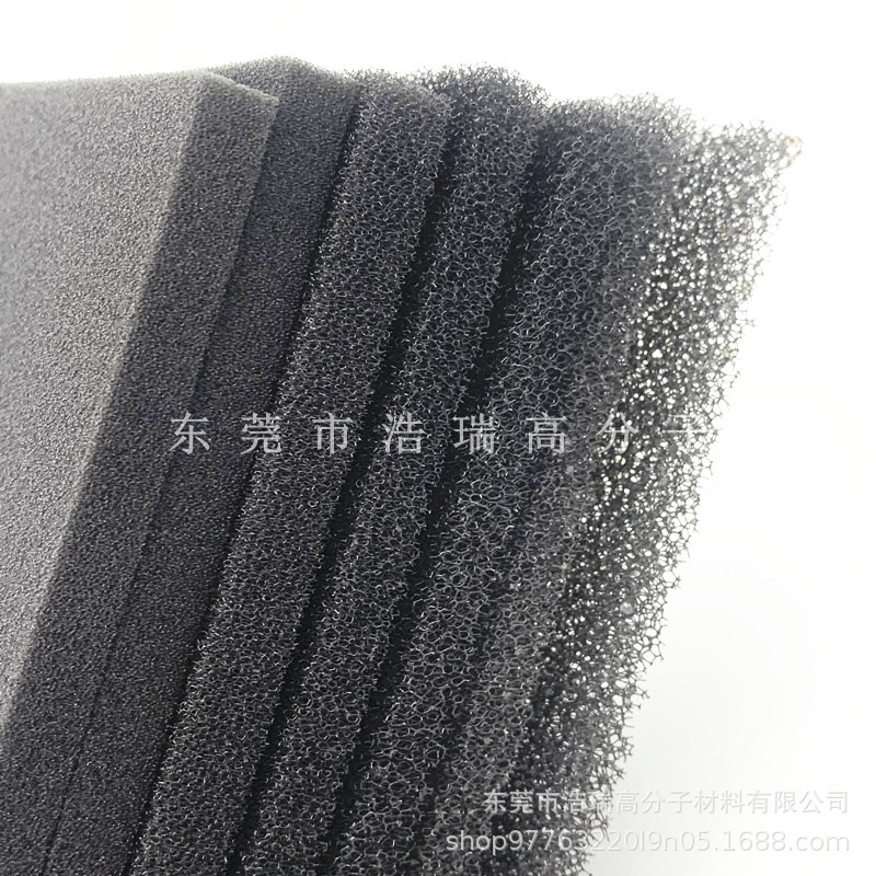 黑白色复合宠物饮水机过滤棉月牙形状过滤海绵水泵喷泉过滤绵片材