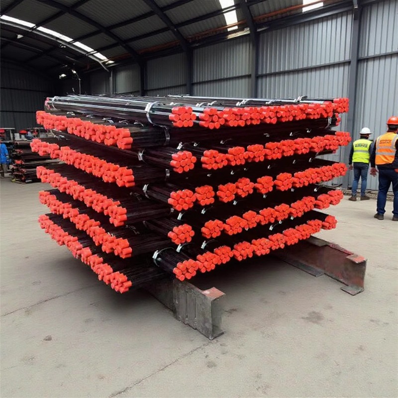 B19锚索钻杆 B19*1m钻杆 六棱中空B22风钻杆 YT28凿岩机配套钻杆