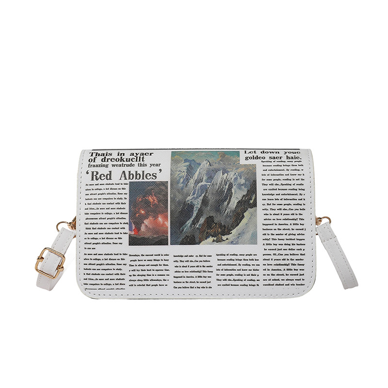 Bolso de gran capacidad diagonal transfronterizo femenino 2025 nuevo bolso de periódico de moda neto bolso de hombro con personalidad fresca y versátil
