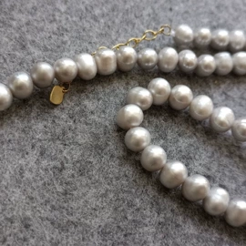 天然珍珠项饰;项链;天然珍珠耳饰