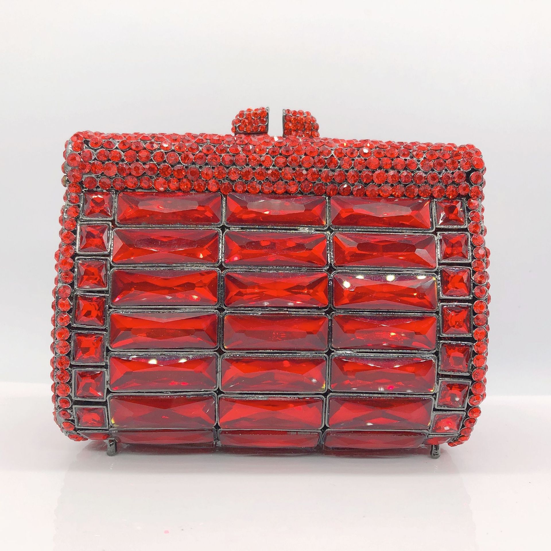 Nuevo paquete de cena de diamantes transfronterizos de cristal de diamante de banquete de mano de mujer Rhinestone clutch purse