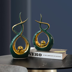 北歐簡約辦公室書櫃陶瓷晨哥擺件客廳玄關電視酒櫃家居裝飾品擺設