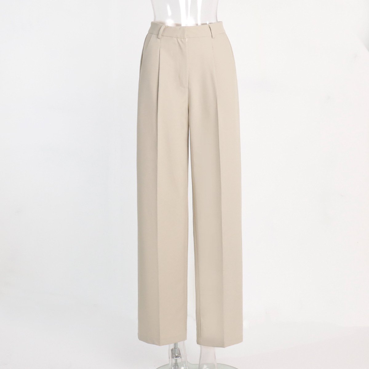 Pantaloni da donna a gamba dritta per ufficio e tempo libero_voghion.com