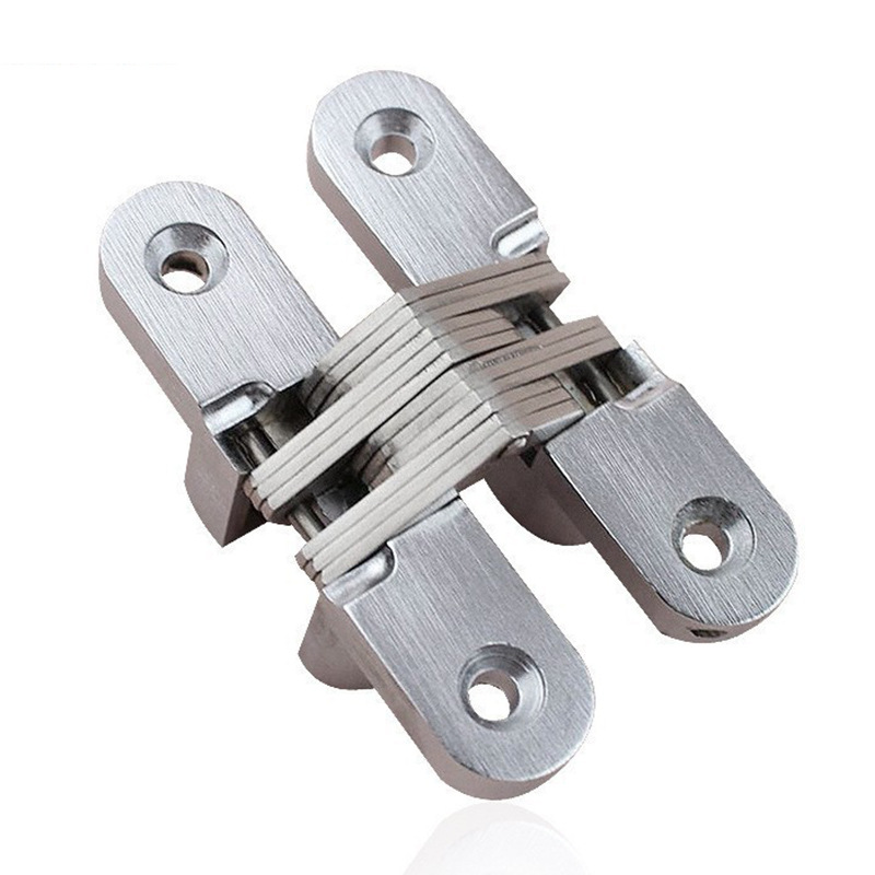 Le Lang bisagra invisible bisagra de aleación de zinc bisagra oculta 180 grados bisagra cruzada abierta bisagra de puerta invisible bisagra oculta bisagra