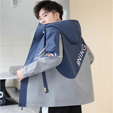 青少年夹克2025年新款春秋季男生休闲帅气男士中学生上衣薄款外套