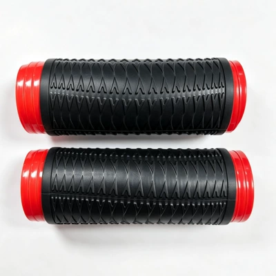 vehicle handlebar covers, pull-out: Motorcycle Handle Cover - black-v-pattern-1-pair-of-handle-covers