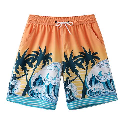 Beach pants men can go into the water to prevent embarrassment sports vacation centre pants loose style surfing quick-drying lined swimming trousers