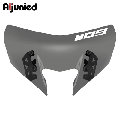 Suitable for Yamaha MT09 modified windshield locomotive front windshield deflector wind windshield accessories (Motorcycle front windshield) - mt09-20-wind-white