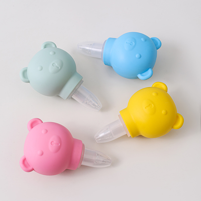 Aspirador Nasal Manual para Bebé de Silicona y PP para Limpieza Nasal