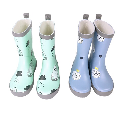 enbihouse source factory ins style pineapple plum children's boots water shoes mid-calf rain boots rubber children's rain boots