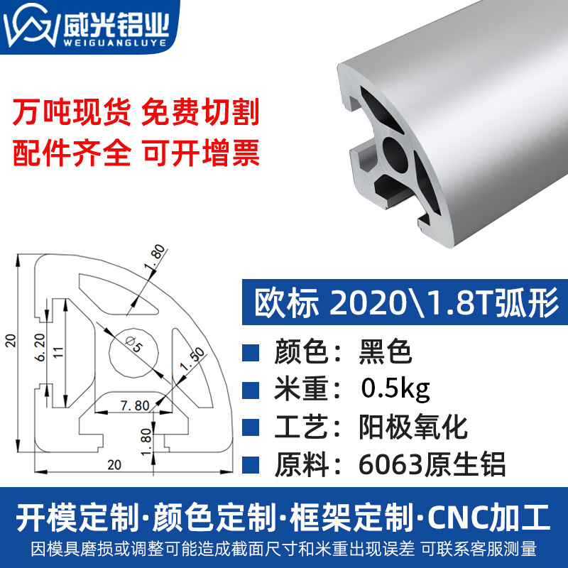 Euro 2020 perfil de aluminio 2040 aleación de aluminio tubo cuadrado perfil de aluminio marco de impresora diy3d perfil de aluminio 20x20