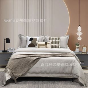 Furniture Exhibition Hall Supporting Bedding Post-modern Youth Quiet Style Room Soft-fitting Supporting Bedding