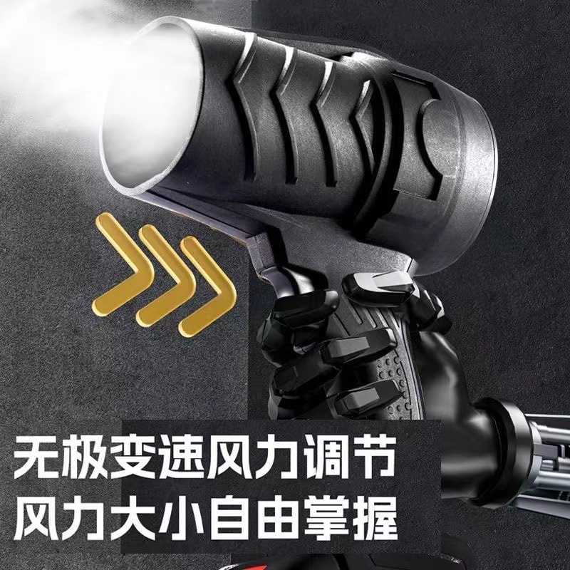 クロスボーダーストームマシンファンハイパワーポータブルリチウム電気ヘアドライヤーブロワー洗車ブロワー水ブロワーダストストームブロワー|undefined