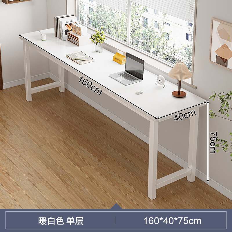 Estricta selección de escritorio, tabla larga, simple para estudiantes, mesa de cama, alquiler de escritorio de computadora estrecha, pequeño escritorio de oficina image 33