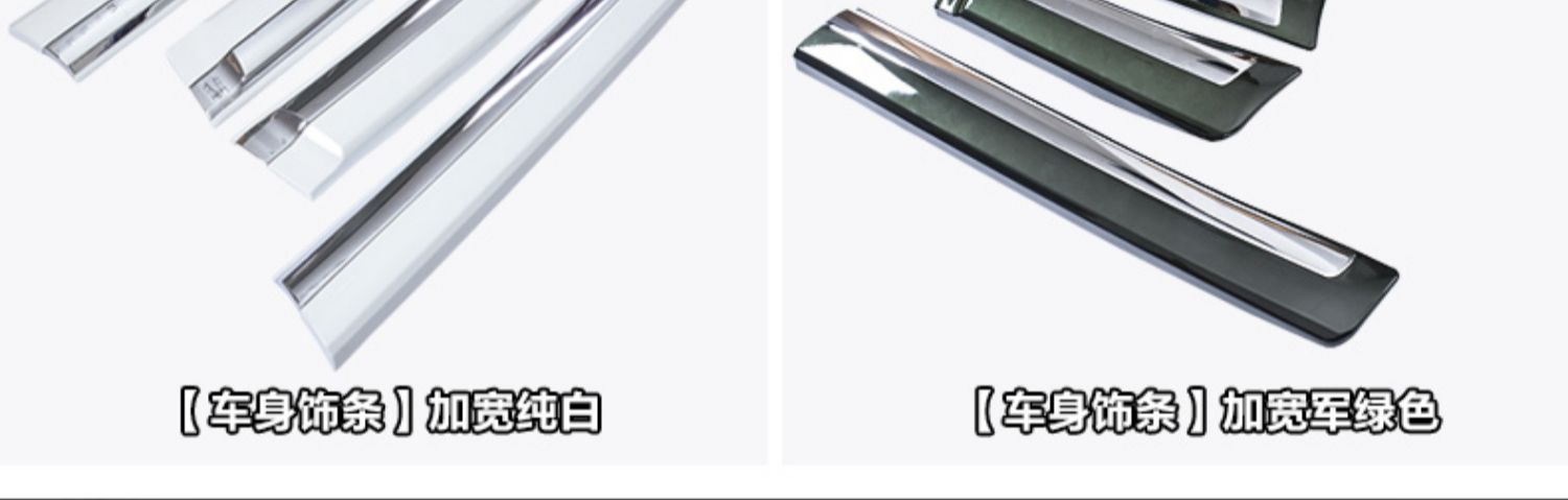 Suitable for Prado overbearing car body trim Toyota landkuroze car door anti-scratch strip pedal bright strip modification