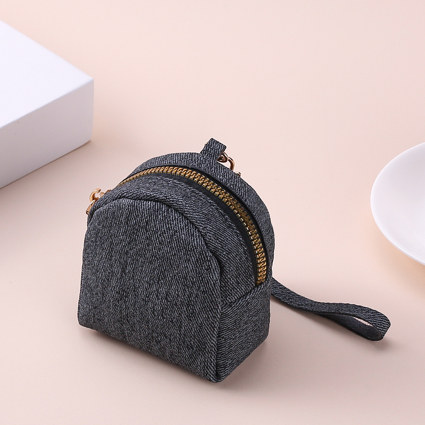 Bolsa de llaves transfronterizas mini bolso de cambio bolso de almacenamiento de auriculares bolso de llaves pareja bolso colgante bolso de vaquero