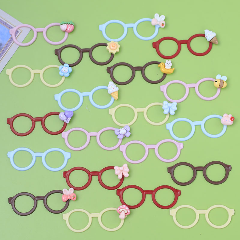 New Sweet DIY Mini Accessories Glasses Frame Mobile Phone Case Hole Shoe Storage Box Hairpin Jewelry Refrigerator Magnet Accessories