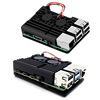 Raspberry Pi 2nd generation 3 generation 4th generation Raspberry Pi 2B 3B 3B+ 4B aluminum alloy dual fan metal shell