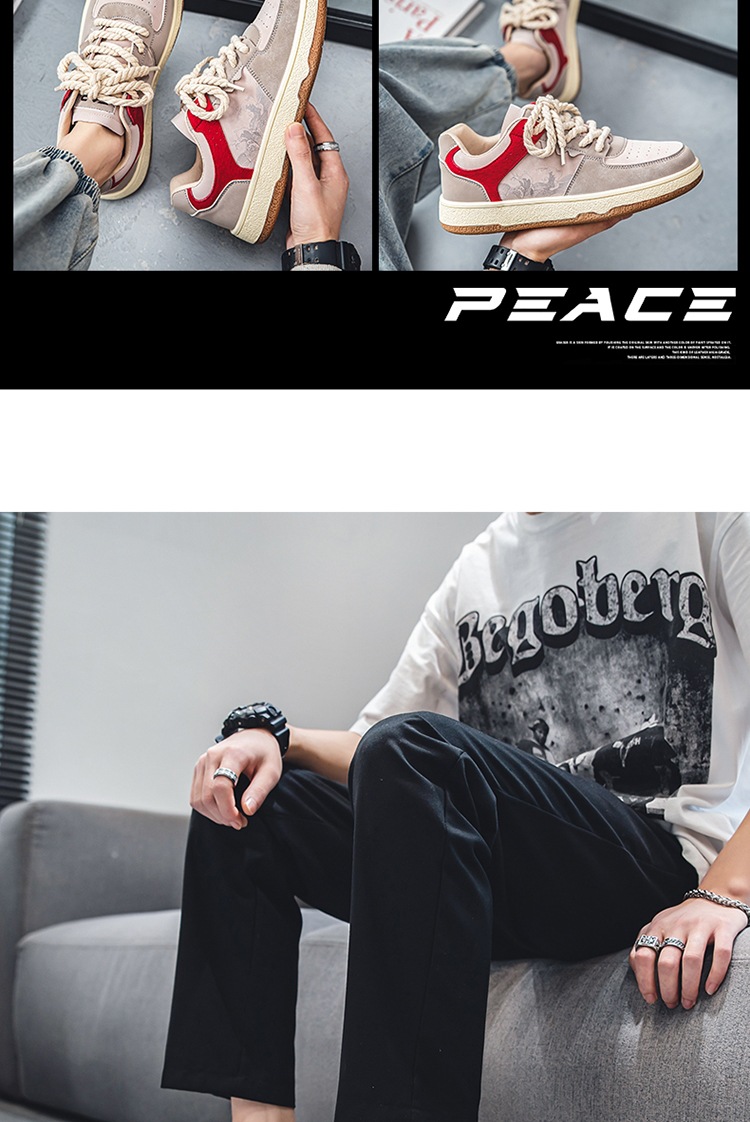 Spring Autumn Trendy Men's Casual New Four Seasons Versatile Breathable Korean Fashion Board Shoes Flat and Lightweight_voghion.com