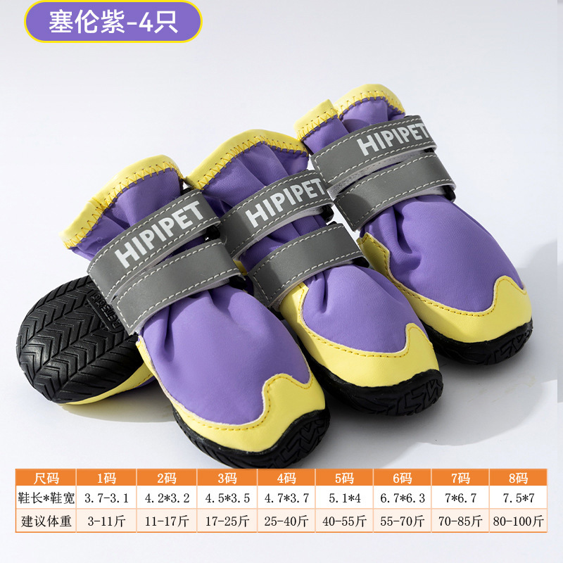 노란색과 보라색의 대비되는 색상 - 4개 팩