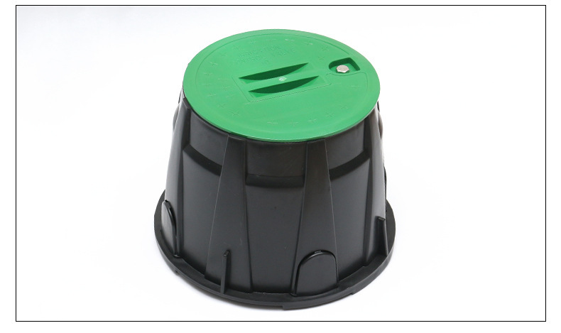 Caja de válvula al por mayor de 6 pulgadas de 10 pulgadas de 12 pulgadas de 14 pulgadas de válvula de plástico válvula de toma de agua rápida para riego de jardín verde