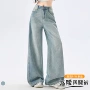 宽松新款春季直筒牛仔裤