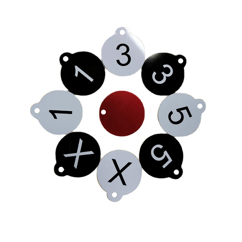 厂家直销 氧化颜色激光镭射二维码宠物狗牌吊牌 圆形铝合金狗牌