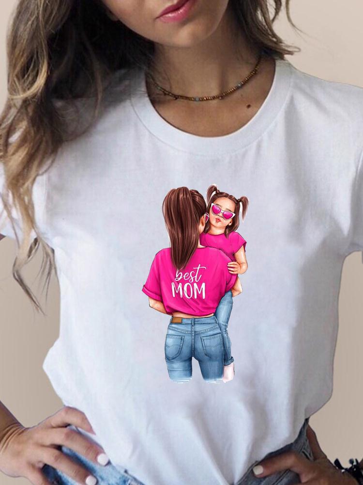 Women's T-shirt Short Sleeve T-shirts Printing Fashion Mama Printing display picture 3