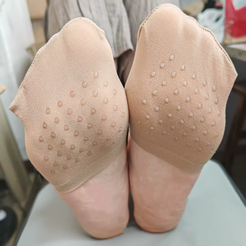 Летние женские полусеченные носки на высоком каблуке нескользящие носки силиконовые носки тонкие невидимые лодки носки европейские и американские трансграничные носки