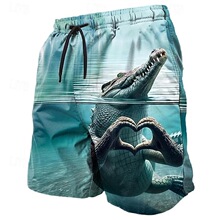 R 11303 Funny Duck Print Shorts ɳ̲�̿� ŷ���羳����ѷ