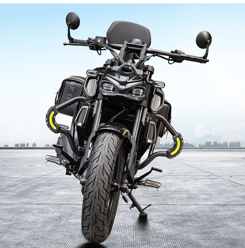 Suitable for Wuji Cu530 Bumper Motorcycle Front Guard Bar Anti-Collision Anti-Fall Carbon Steel Protective Bar Modification Accessories