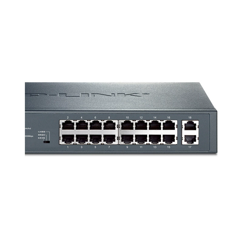 TP-Link гигабитный uplink 16-порт управляемый POE мониторинг VLAN сетевой коммутатора TL-SL1218MP