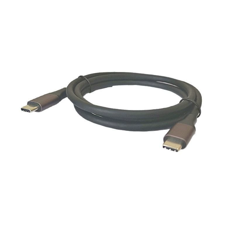 Двухголовый TYPE-C полнофункциональный видеокабель Type-C 3.1 GEN2 10Gbps 60W 4K60Hz 1 м, алюминиевый корпус