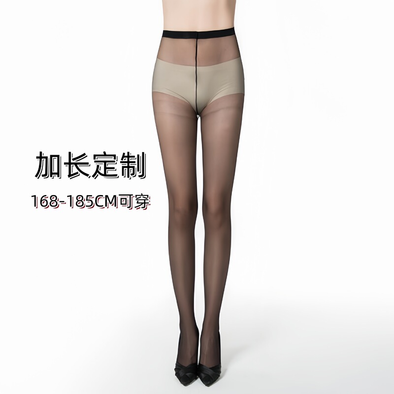 Long Stockings for Tall Women, Summer Thin Seamless Durable Pantyhose with a Seamless Front Seam, Black Sheer 0D Pantyhose with a Bare-Leg Effect Long Stockings for Tall Women, Summer Thin Seamless Durable Pantyhose with a Seamless Front Seam, Black Sheer 0D Pantyhose with a Bare-Leg Effect