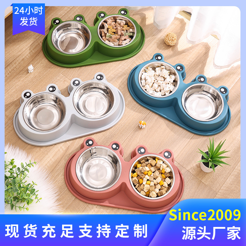 Plastic cartoon large anti -ant frog bowl pet bowl cats and dog food…