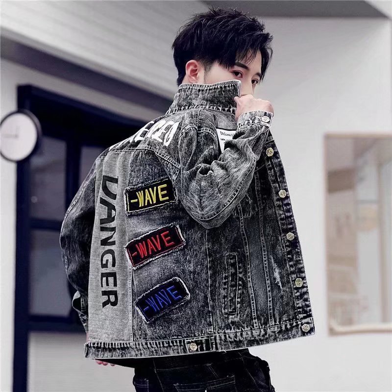 026 Men's Denim Jacket Spring and Autumn Korean Style Trendy Retro Versatile Jacket Ins Trendy Handsome Stylish Top Clothing