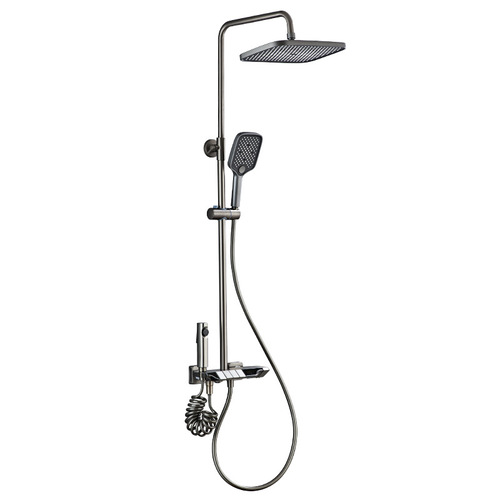 Shower set piano digital display supercharged bath bathroom all copper shower complete set of household shower