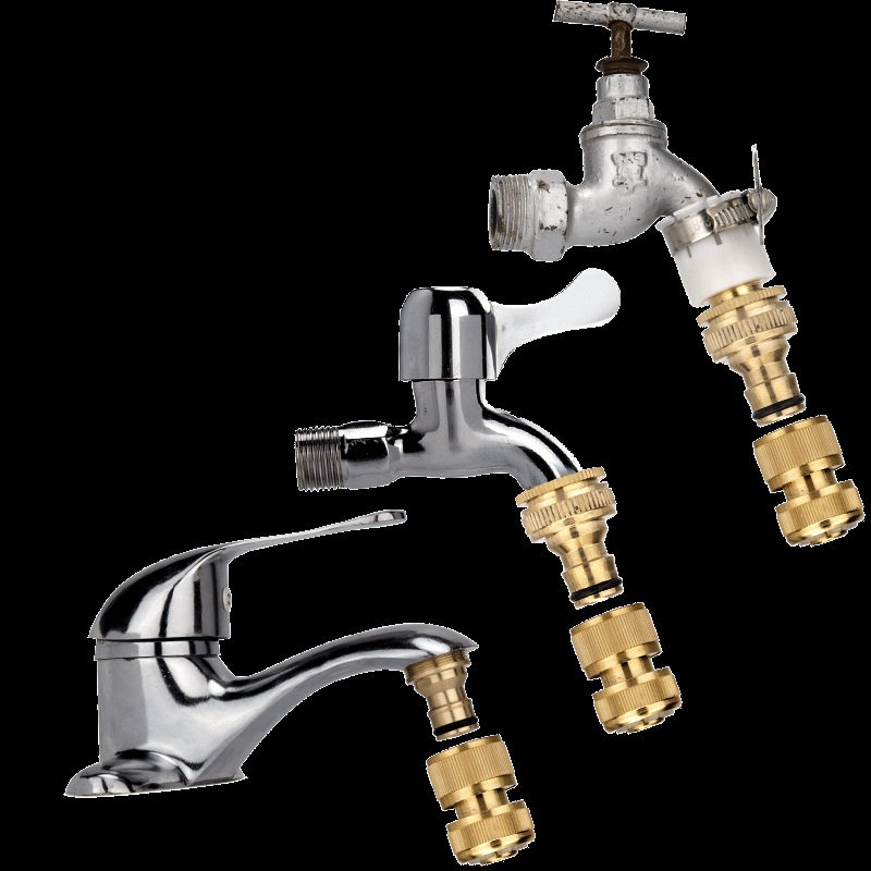 4 puntos lavadora conversión pistola de agua de lavado de automóviles tubo de agua conector rápido conector de grifo pezón accesorio de tipo clip