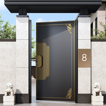 批铝合金户外庭院大门院子农村自建房花园别墅门不锈钢铁艺单双开