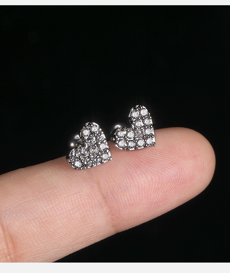 Advanced Flower Diamond Ear Stud - 316L Surgical Steel Butterfly Ear Bone Stud for Women detail image 7