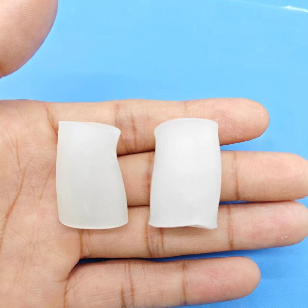 Cubierta del dedo del pie de silicona cubierta de cuidado del pulgar cubierta del dedo del pie cubierta protectora del dedo gordo valgus cubierta del dedo del pie superpuesta