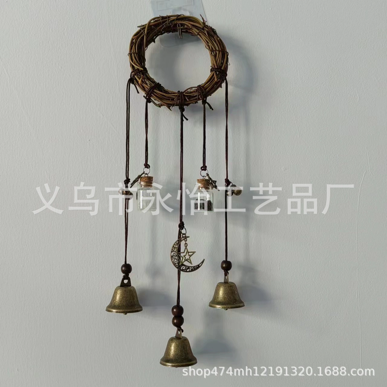 Защитный подвесной дверной колокольчик-ворч Ворожея просьба Crystal Wind Bells для комнаты украшение