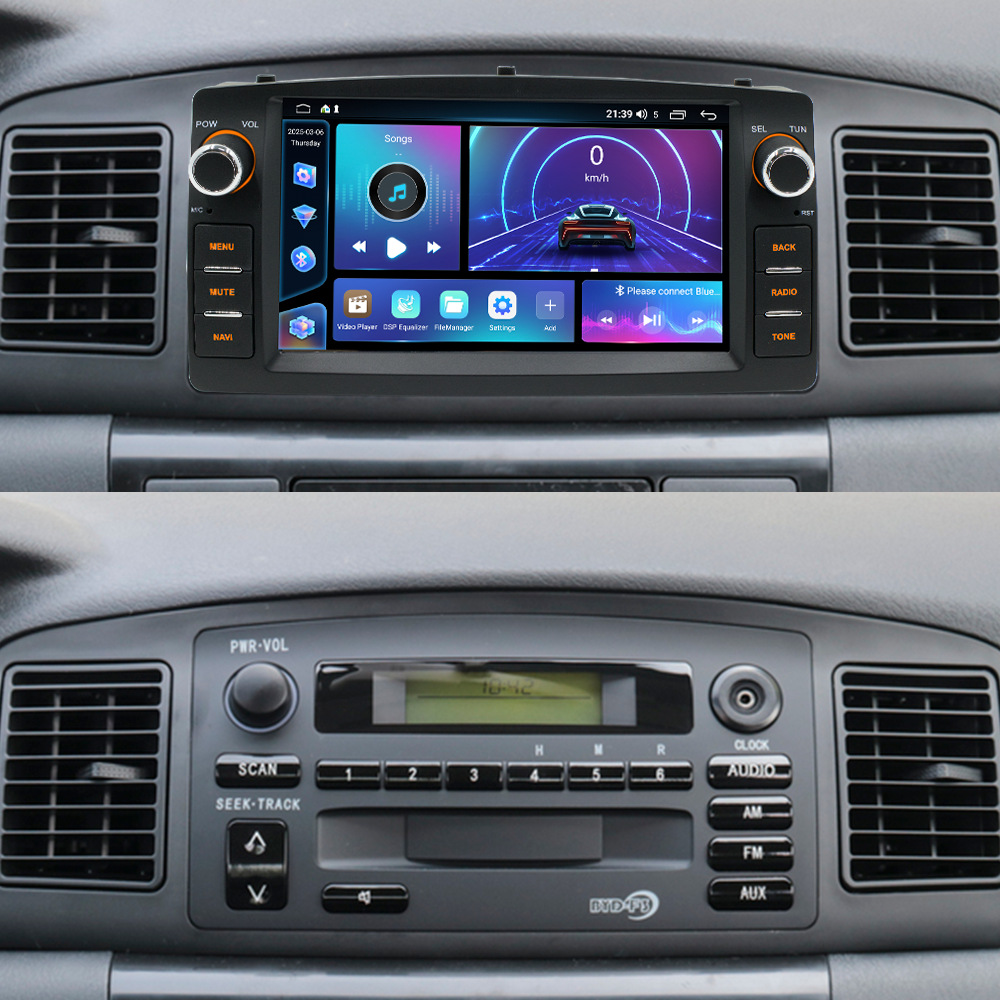 Adecuado para 7 pulgadas BYD F3 Fangyitong Car Android Navigation carplay HD pantalla grande grabadora de conducción