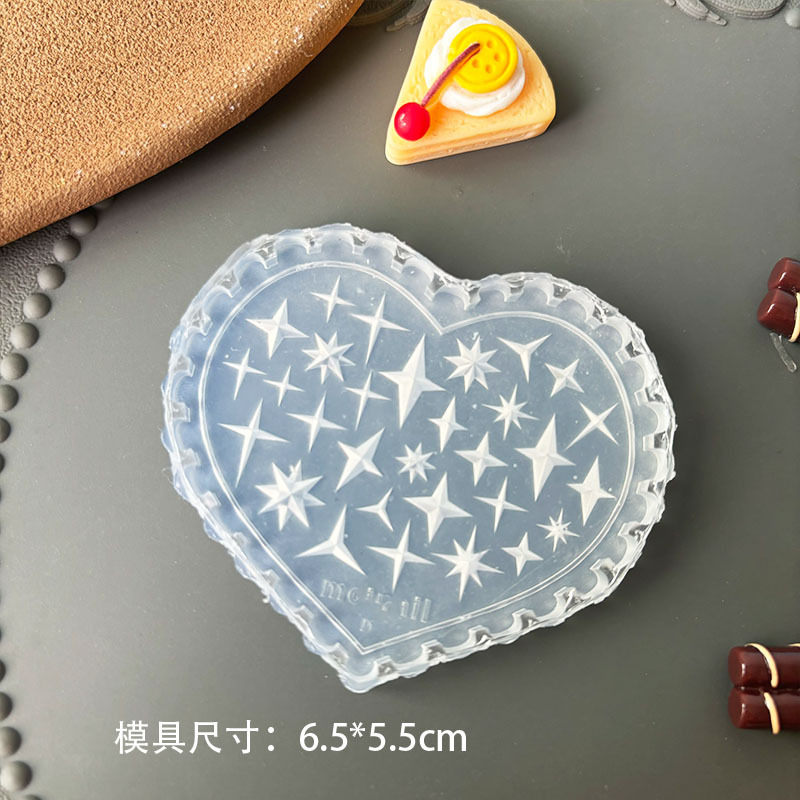 Venta caliente transfronteriza molde de manicura de alta transparencia animal de dibujos animados oso bowknot ramo DIY modelo de manicura en relieve tridimensional