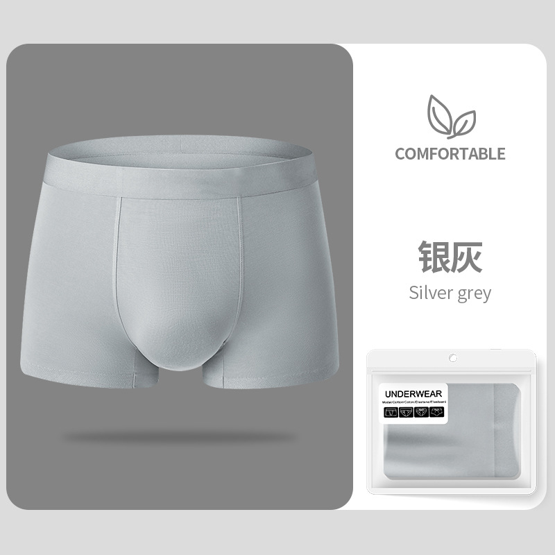 Modelo suave de hombre calzoncillos de hombre ventilador 50 Modelo ventilador hombre de ángulo plano cabeza de pantalones cortos de hombre