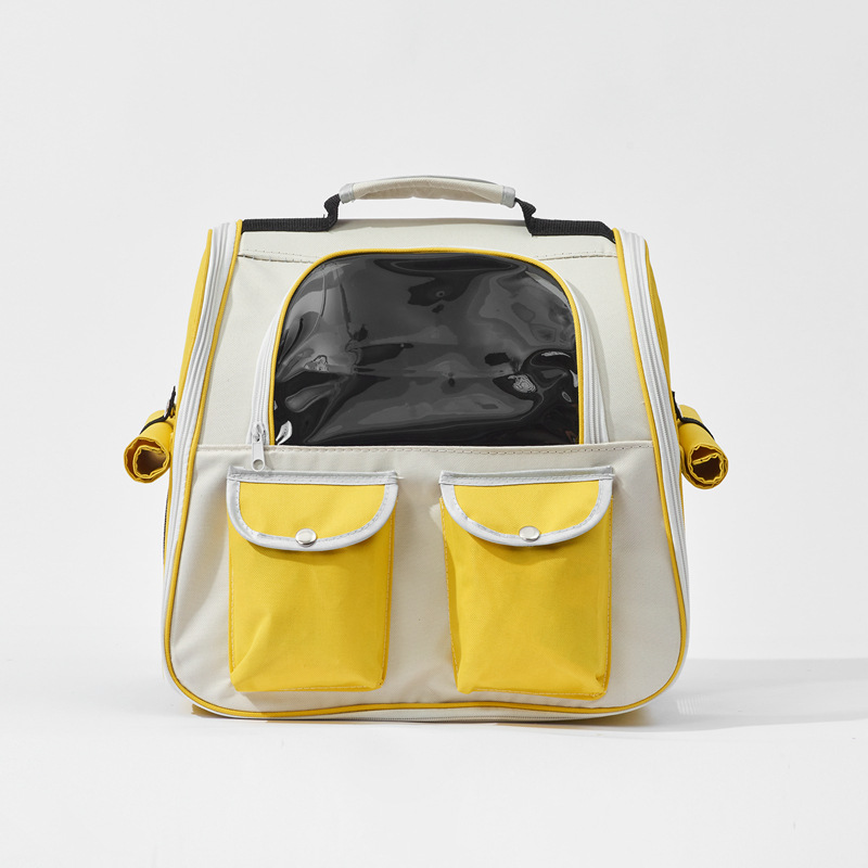 Cat backpack, outdoor backpack, transparent pet bag, large space, comfortable and breathable space capsule, portable cat supplies