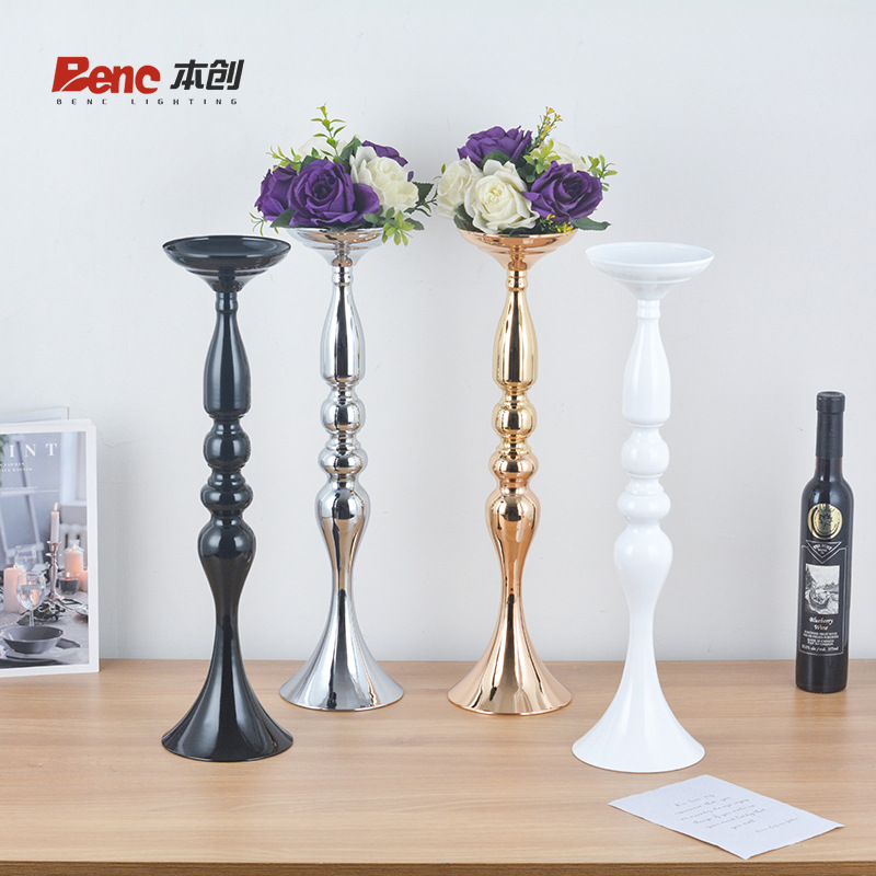 Accesorios de la boda guía carretera florero sirena Europea candelabro vela cena nórdico creativo vela titular Decoración