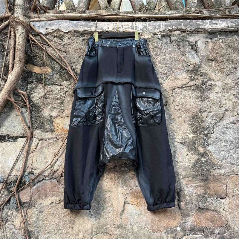Modas de moda de otoño y invierno de cuello corto chaleco de bolsillo grande con camisa de seda gruesa y suelta de dos piezas para mujeres