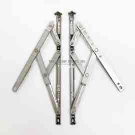✅304不锈钢滑撑上悬窗铝合金窗平开窗风撑 四连杆支架窗户幕墙铰
